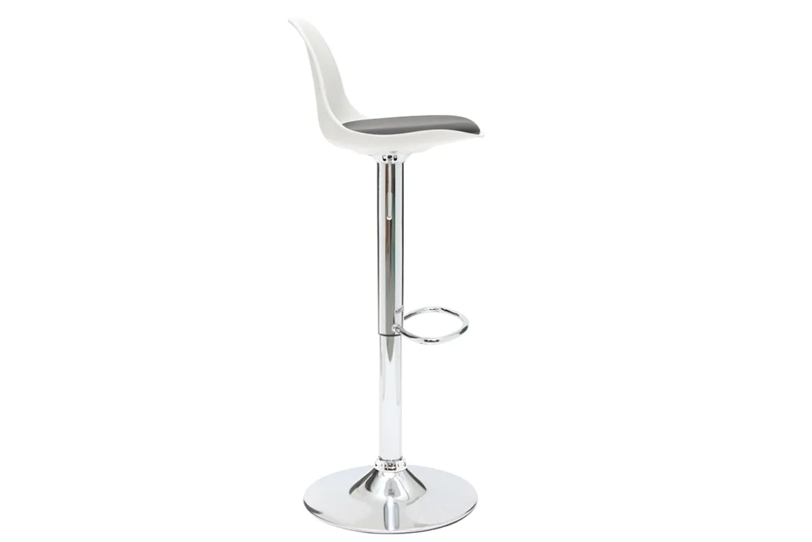 Miliboo Tabouret De Bar-Tabourets de bar design blanc et noir (lot de 2) STEEVY
