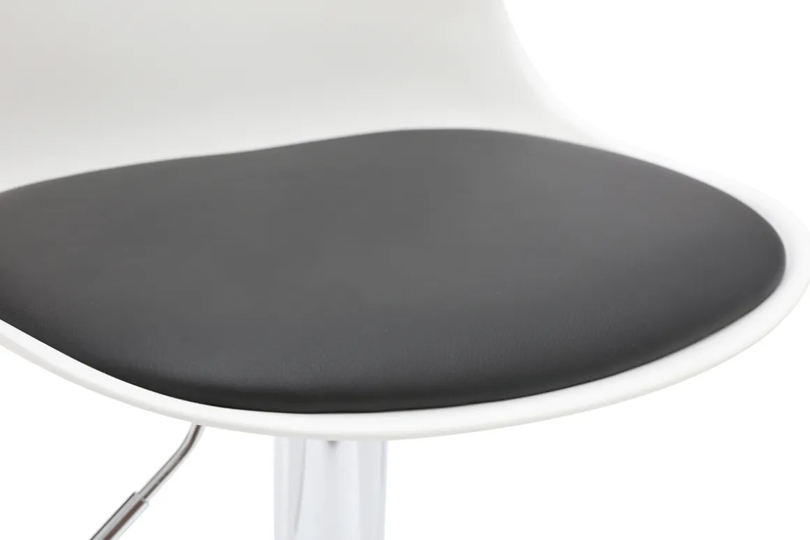 Miliboo Tabouret De Bar-Tabourets de bar design blanc et noir (lot de 2) STEEVY