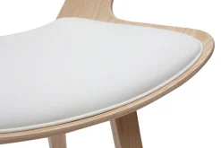 Miliboo Tabouret De Bar-Tabourets de bar design blanc et bois clair H65 cm (lot de 2) SYRAH