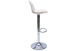 Miliboo Tabouret De Bar-Tabourets de bar design en tissu effet velours texturé beige (lot de 2) STEEVY
