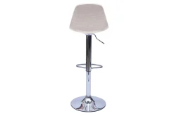 Miliboo Tabouret De Bar-Tabourets de bar design en tissu effet velours texturé beige (lot de 2) STEEVY