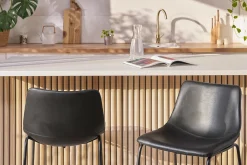 Miliboo Tabouret De Bar-Tabourets de bar design noir H61 cm (lot de 2) NEW ROCK