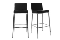 Miliboo Tabouret De Bar-Tabourets de bar design noirs H66 cm (lot de 2) EPSILON