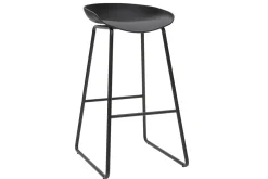 Miliboo Tabouret De Bar-Tabourets de bar design noirs H75 cm (lot de 2) PEBBLE