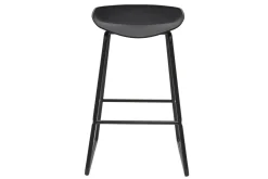 Miliboo Tabouret De Bar-Tabourets de bar design noirs H65 cm (lot de 2) PEBBLE