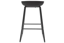 Miliboo Tabouret De Bar-Tabourets de bar design noirs H65 cm (lot de 2) PEBBLE
