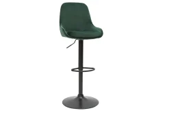 Miliboo Tabouret De Bar-Tabourets de bar design réglables velours vert (lot de 2) HOLO