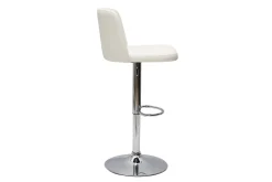 Miliboo Tabouret De Bar-Tabourets de bar design réglables blancs (lot de 2) MONTI