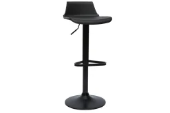 Miliboo Tabouret De Bar-Tabourets de bar design réglables noirs 360° (lot de 2) KRONOS