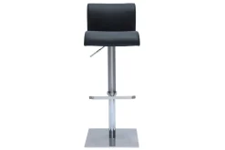 Miliboo Tabouret De Bar-Tabourets de bar design réglables noir et inox brossé (lot de 2) SHEINA