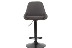 Miliboo Tabouret De Bar-Tabourets de bar design réglables gris foncé (lot de 2) HOLO