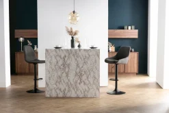 Miliboo Tabouret De Bar-Tabourets de bar design réglables gris foncé (lot de 2) HOLO