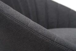 Miliboo Tabouret De Bar-Tabourets de bar design tissu gris foncé 65 cm (lot de 2) SHERU