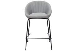 Miliboo Tabouret De Bar-Tabourets de bar design tissu gris clair 65 cm (lot de 2) SHERU