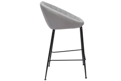 Miliboo Tabouret De Bar-Tabourets de bar design tissu gris clair 65 cm (lot de 2) SHERU