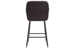 Miliboo Tabouret De Bar-Tabourets de bar effet velours gris foncé H65 cm (lot de 2) AMIKA