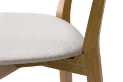 Miliboo Tabouret De Bar-Tabourets de bar en bois clair chêne et tissu beige H65 cm (lot de 2) LUCIA