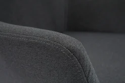 Miliboo Tabouret De Bar-Tabourets de bar en tissu gris anthracite H65 cm (lot de 2) CARLIE