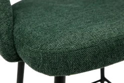 Miliboo Tabouret De Bar-Tabourets de bar en tissu effet velours texturé vert H65 cm (lot de 2) COSETTE