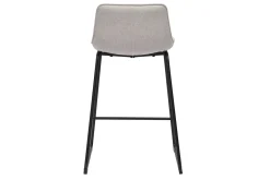 Miliboo Tabouret De Bar-Tabourets de bar en tissu effet velours texturé beige et métal H65 cm (lot de 2) BOOST