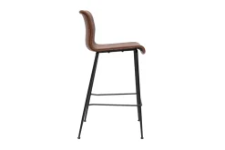 Miliboo Tabouret De Bar-Tabourets de bar fixes marron aspect vieilli et métal noir H65 cm (lot de 2) HAROLD