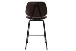 Miliboo Tabouret De Bar-Tabourets de bar marron aspect vielli et métal noir H65 cm (lot de 2) BARNET