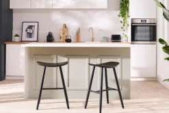 Miliboo Tabouret De Bar-Tabourets de bar noirs H65 cm (lot de 2) DEMORY