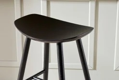 Miliboo Tabouret De Bar-Tabourets de bar noirs H65 cm (lot de 2) DEMORY