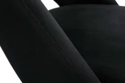 Miliboo Tabouret De Bar-Tabourets de bar relevables en velours noir et métal noir (lot de 2) COSETTE