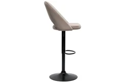 Miliboo Tabouret De Bar-Tabourets de bar relevables en velours taupe et métal noir (lot de 2) COSETTE