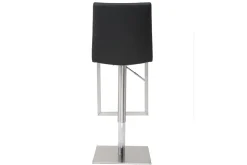 Miliboo Tabouret De Bar-Tabourets de bar relevables noir et acier chromé (lot de 2) KYLE