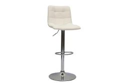 Miliboo Tabouret De Bar-Tabourets de bar réglables design blancs (lot de 2) MAXWELL