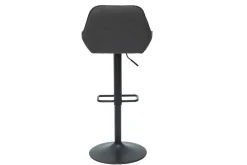 Miliboo Tabouret De Bar-Tabourets de bar réglables design en tissu gris anthracite (lot de 2) RONNIE