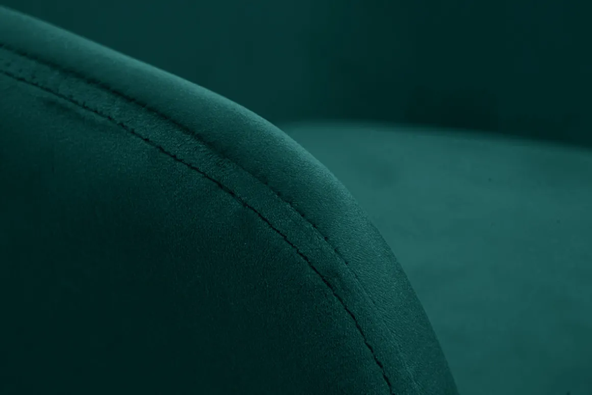 Miliboo Tabouret De Bar-Tabourets de bar réglables en tissu velours bleu pétrole et métal noir (lot de 2) AMIKA