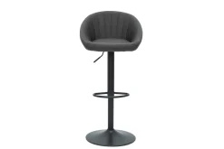 Miliboo Tabouret De Bar-Tabourets de bar réglables design gris anthracite (lot de 2) SHERU