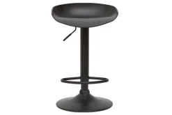Miliboo Tabouret De Bar-Tabourets de bar réglables design noirs H65 cm (lot de 2) PEBBLE