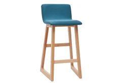 Miliboo Tabouret De Bar-Tabourets de bar scandinaves bleu canard 65 cm (lot de 2) OSAKA