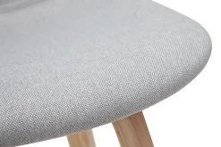 Miliboo Tabouret De Bar-Tabourets de bar scandinaves gris clair et bois H65 cm (lot de 2) NONIE