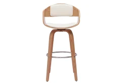 Miliboo Tabouret De Bar-Tabourets de bar scandinaves pivotants 360° en bois clair H65 cm (lot de 2) GAO