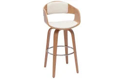 Miliboo Tabouret De Bar-Tabourets de bar scandinaves pivotants 360° en bois clair H65 cm (lot de 2) GAO