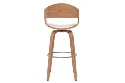 Miliboo Tabouret De Bar-Tabourets de bar scandinaves pivotants 360° en bois clair H65 cm (lot de 2) GAO