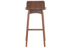 Miliboo Tabouret De Bar-Tabourets de bar scandinaves noyer H65 cm (lot de 2) BALTIK