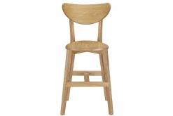 Miliboo Tabouret De Bar-Tabourets de bar scandinaves finition chêne H65 cm (lot de 2) LEENA