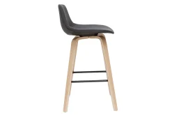 Miliboo Tabouret De Bar-Tabourets de bar scandinaves gris foncé H65 cm (lot de 2) NONIE