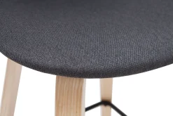 Miliboo Tabouret De Bar-Tabourets de bar scandinaves gris foncé H65 cm (lot de 2) NONIE