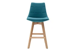 Miliboo Tabouret De Bar-Tabourets de bar scandinaves bleu canard 65 cm (lot de 2) MATILDE