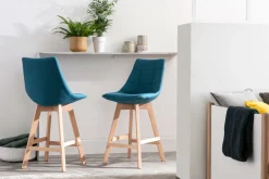 Miliboo Tabouret De Bar-Tabourets de bar scandinaves gris clair 65 cm (lot de 2) MATILDE