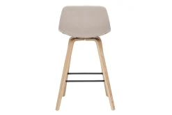 Miliboo Tabouret De Bar-Tabourets de bar scandinaves beige et bois clair H65 cm (lot de 2) NONIE