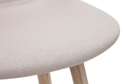 Miliboo Tabouret De Bar-Tabourets de bar scandinaves beige et bois clair H65 cm (lot de 2) NONIE