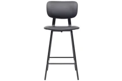 Miliboo Tabouret De Bar-Tabourets de bar vintage noir avec pieds métal 65cm (lot de 2) LAB